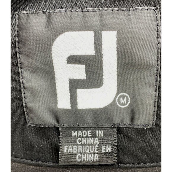 FootJoy Vest Men's Size Medium Full Zip Performance Black Sleeveless Golf - Picture 5 of 12